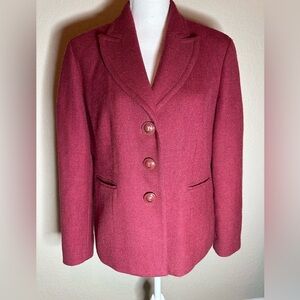 Talbots petites wool blazer size 14